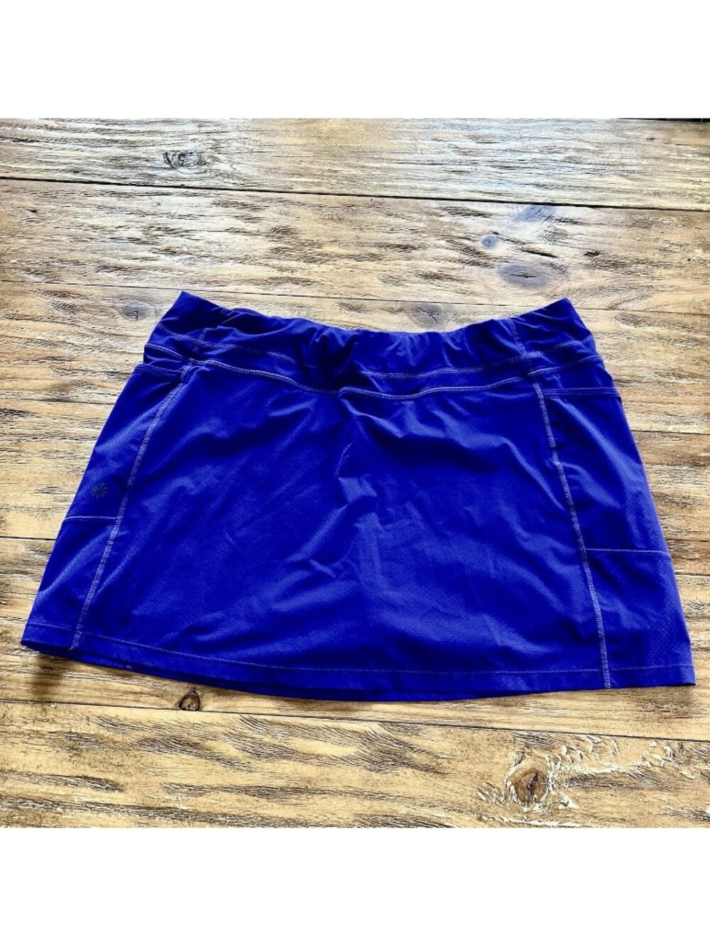 Athleta Electric Blue Tennis Skort Womens XL Athletic Golf Running Pocket